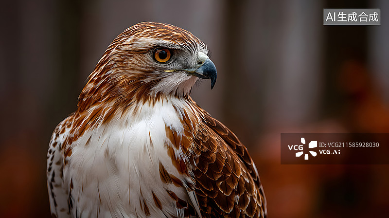 【AI数字艺术】鹰的面部特写图片素材