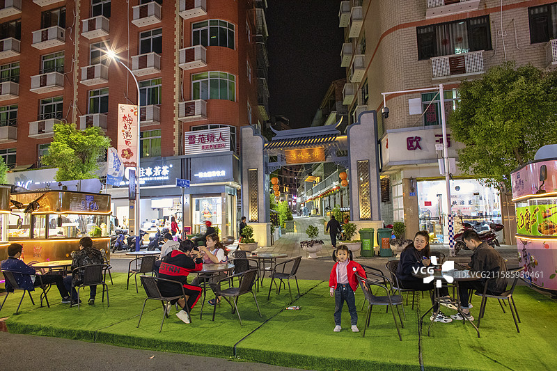 闽清梅城印象-浮桥头街图片素材