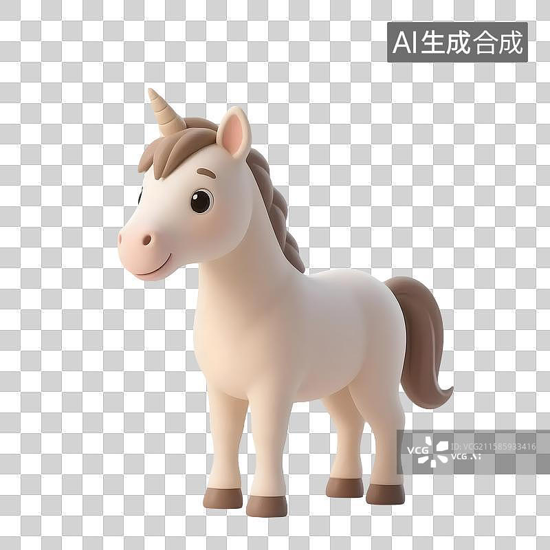 【AI数字艺术】独角兽，马类动物图片素材
