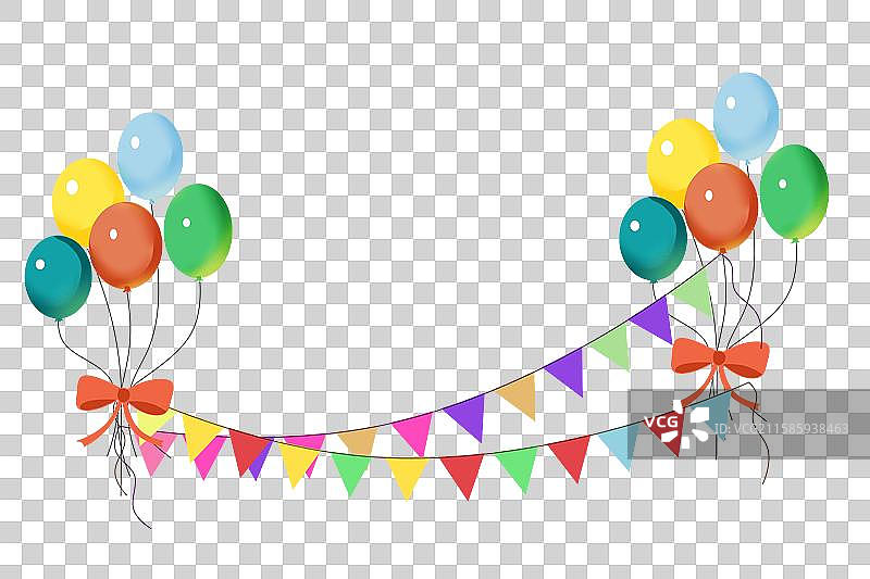 庆祝装饰彩旗图片素材