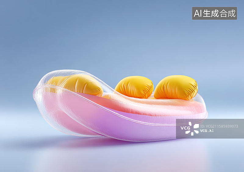 【AI数字艺术】彩色卡通皮划艇图片素材