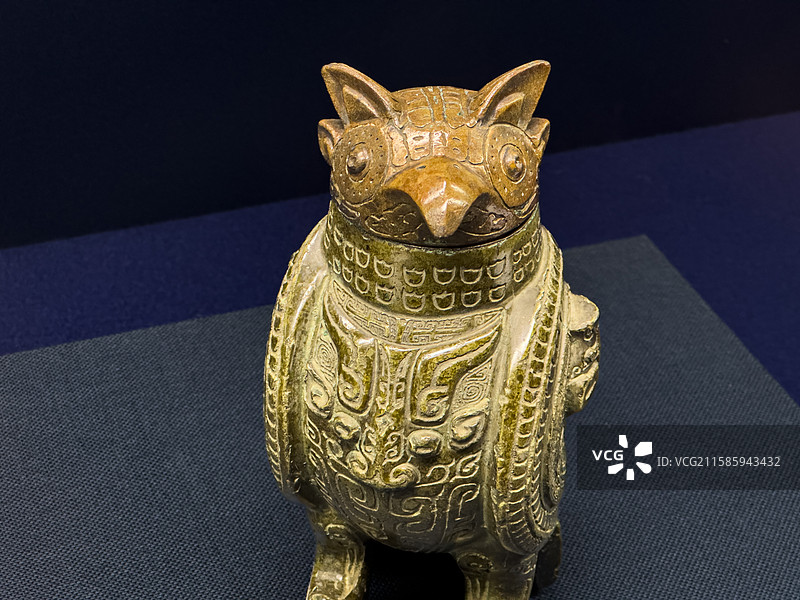 商代 鸱鸮尊 海外流失国宝 日本京都泉屋博古馆图片素材
