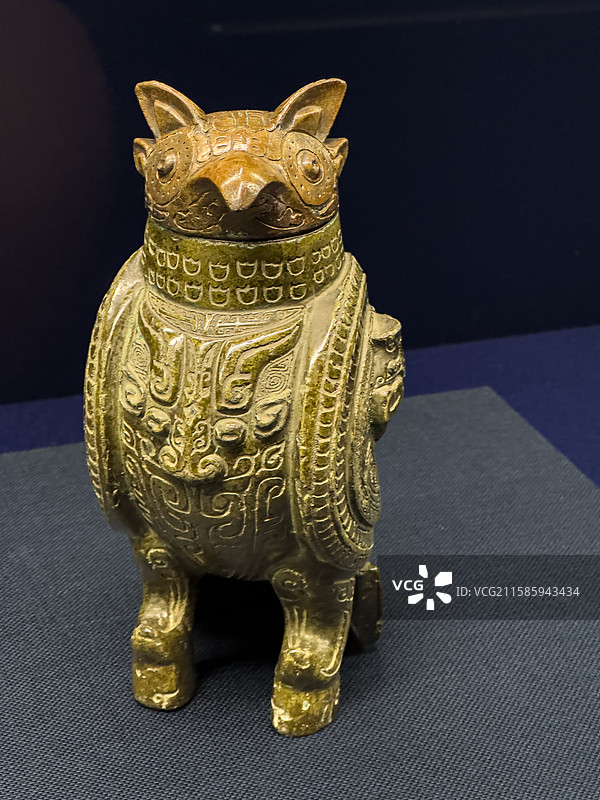 商代 鸱鸮尊 海外流失国宝 日本京都泉屋博古馆图片素材
