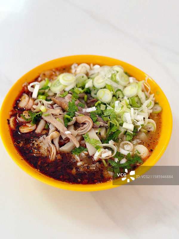 宁夏吴忠市传统小吃羊杂碎羊杂烩羊汤羊下水图片素材