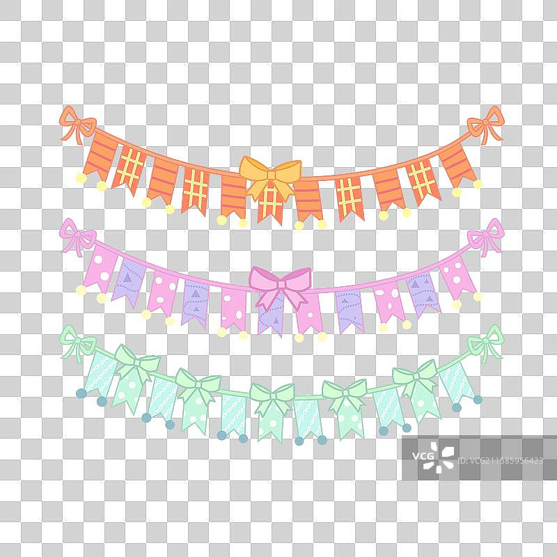 彩条旗图片素材