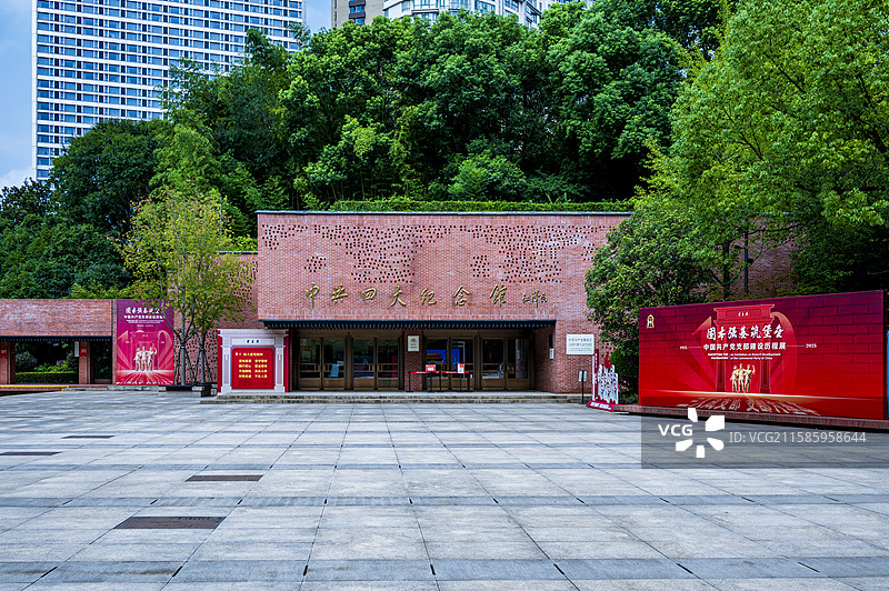 上海中共四大纪念馆建筑景观图片素材