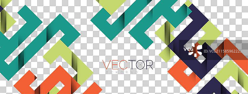 带阴影纹理效果的彩色弯曲线条图片素材