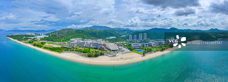 深圳大鹏中信城开金沙湾海滨公园图片素材