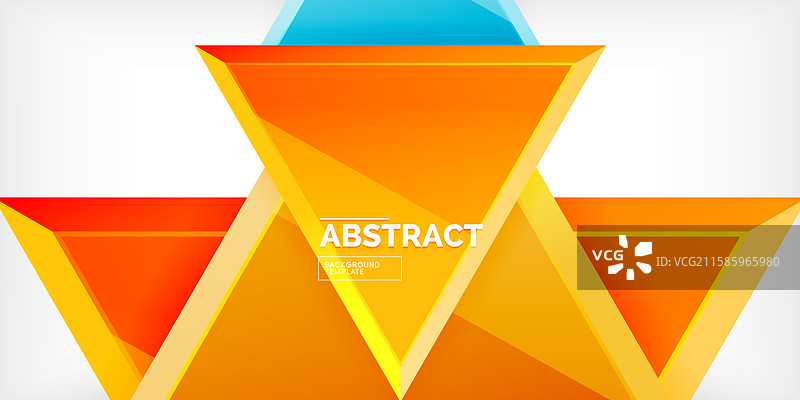 三角形玻璃形状几何抽象图形图片素材