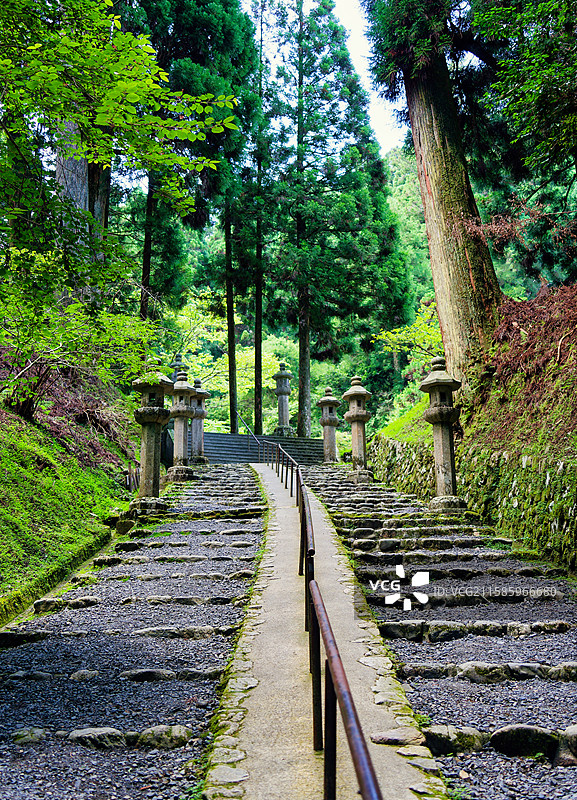 京都 比睿山延历寺 西塔 东塔图片素材