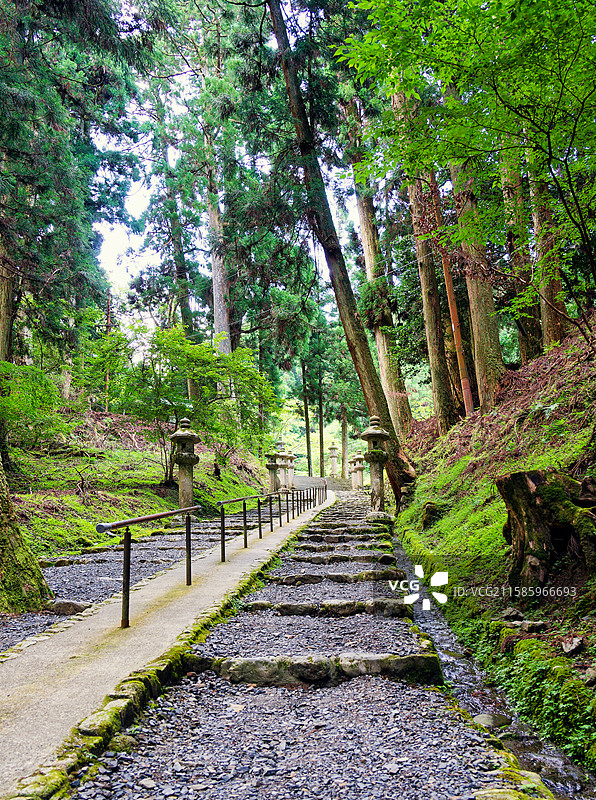 京都 比睿山延历寺 西塔 东塔图片素材