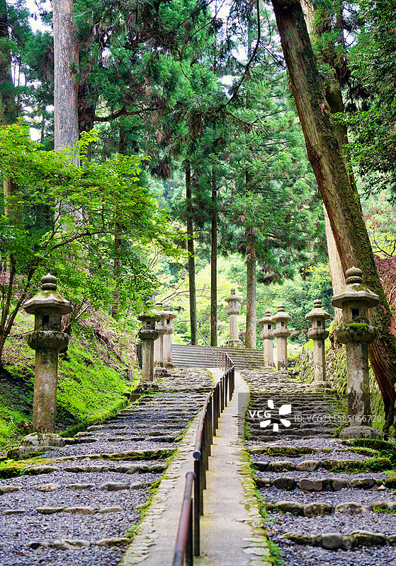 京都 比睿山延历寺 西塔 东塔图片素材