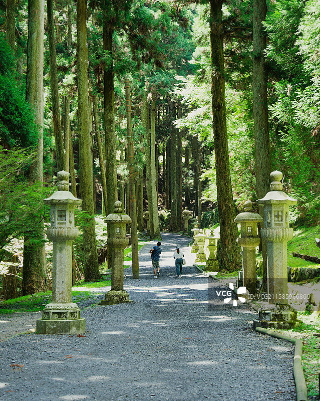 京都 比睿山延历寺 西塔 东塔图片素材