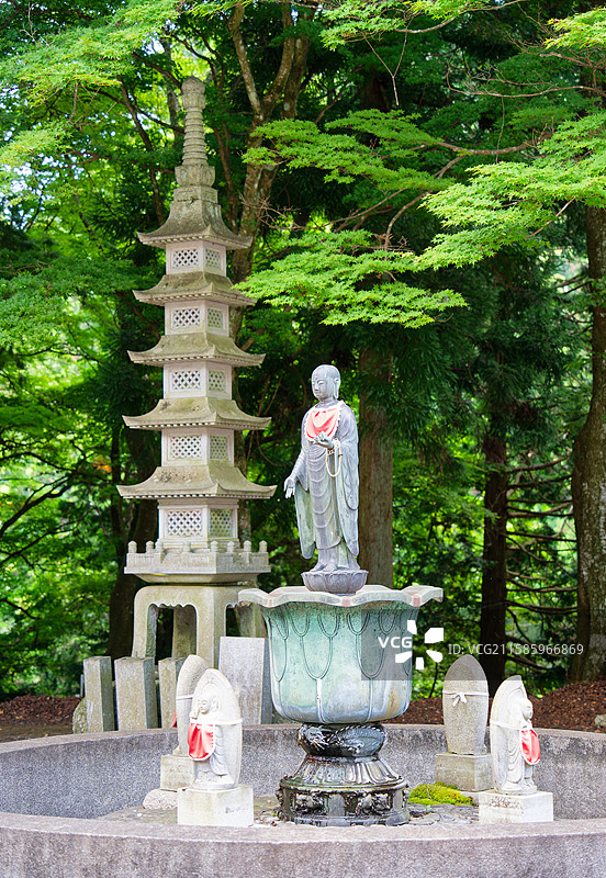 京都 比睿山延历寺 西塔 东塔图片素材