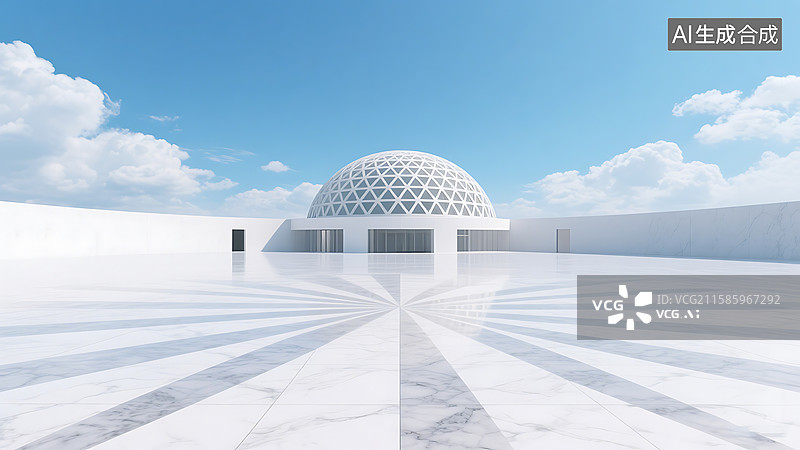 【AI数字艺术】地面 建筑 无人 汽车 背景 白色 空旷 3D立体 三维图片素材