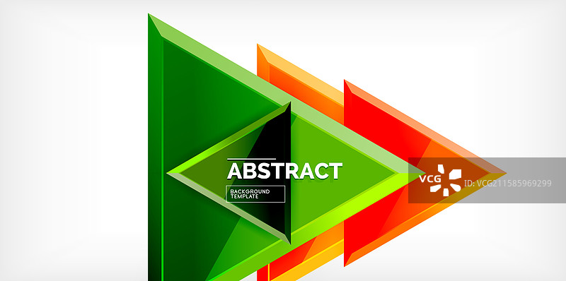 抽象背景 - 光滑的三角形图片素材