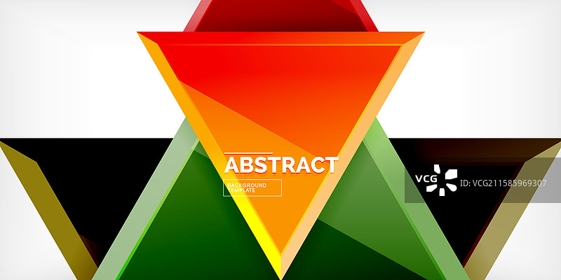 三角形玻璃形状几何抽象图形图片素材