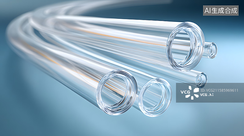 【AI数字艺术】透明导管特写图片素材