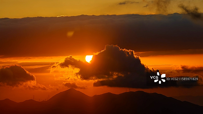 深圳梅沙尖日出图片素材