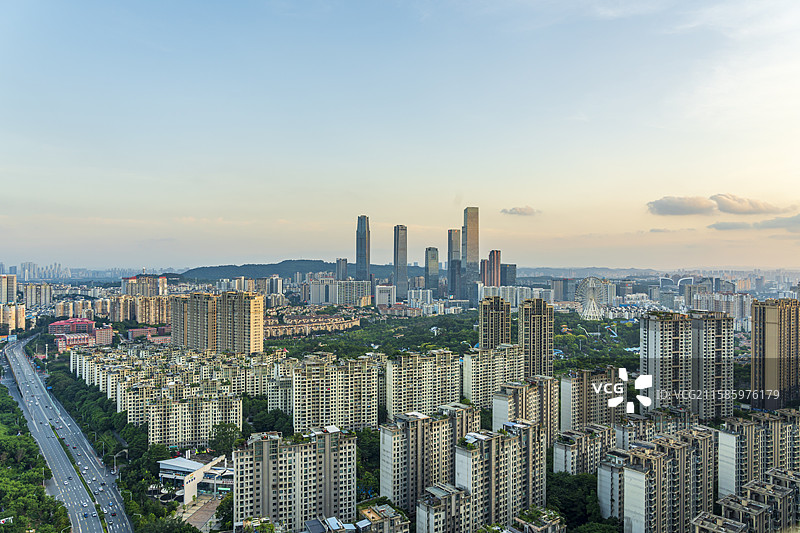 南宁凤岭北城市风光图片素材