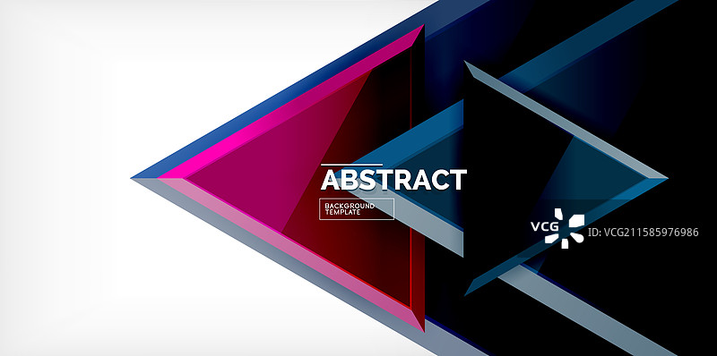 三角形玻璃形状几何抽象图形图片素材