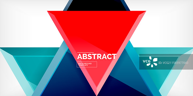 抽象背景 - 光滑的三角形图片素材