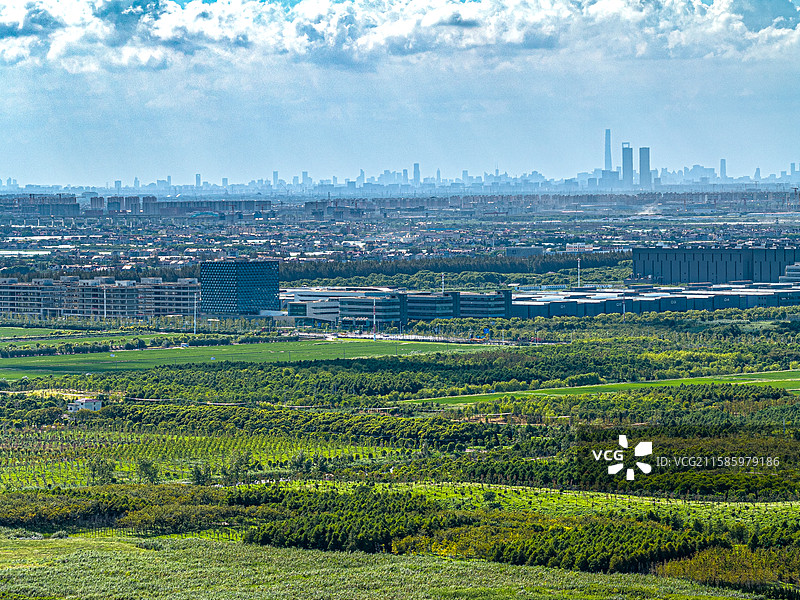 临港新片区大飞机园 上海浦东机场南侧民用航空产业园区 航发商发产业园 国产大飞机制造图片素材