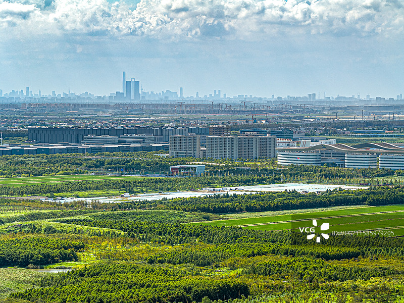 临港新片区大飞机园 上海浦东机场南侧民用航空产业园区 航发商发产业园 国产大飞机制造图片素材