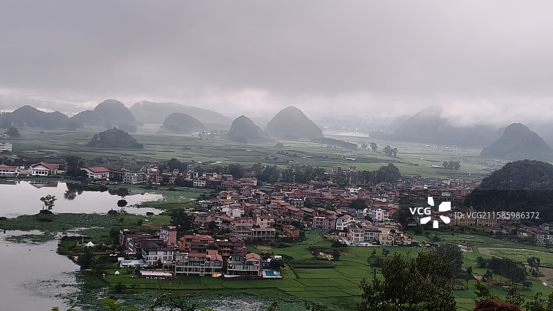 云南省文山州普者黑旅游景区图片素材