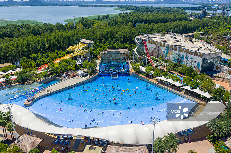 水上玛雅乐园的夏日狂欢图片素材