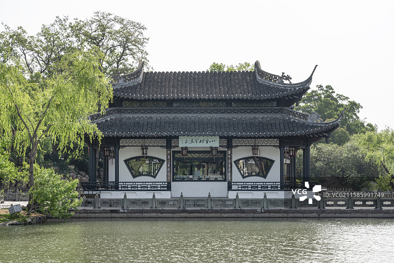 扬州瘦西湖小李将军画本图片素材