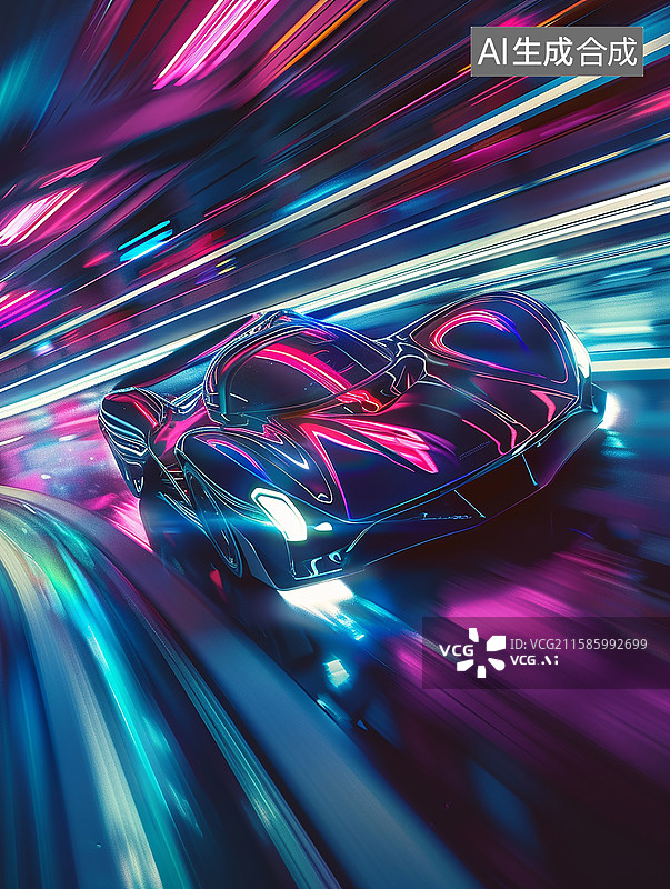 【AI数字艺术】未来感炫酷十足的汽车背景图片素材