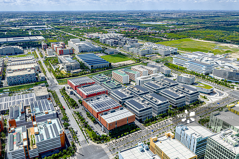 金港智荟园一期二期 上海金港产业园 金桥临港综合区 临港自贸区城市航拍纪实2025图片素材