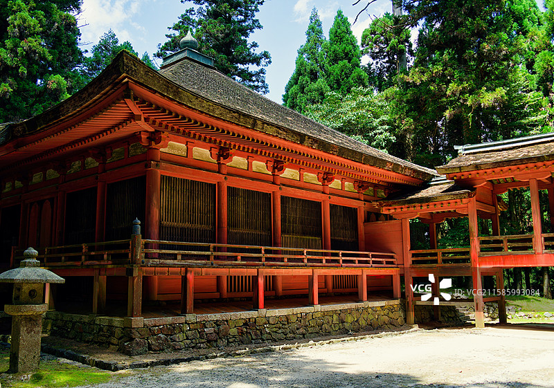 京都 比睿山延历寺 西塔 东塔图片素材