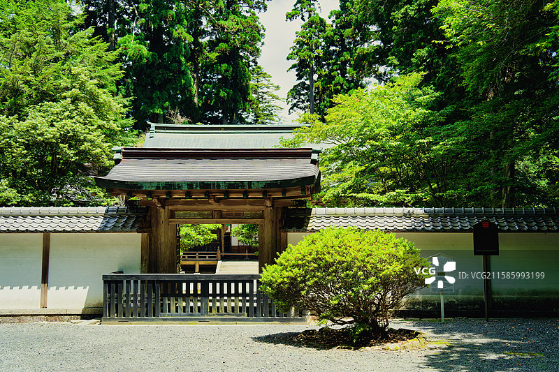 京都 比睿山延历寺 西塔 东塔图片素材