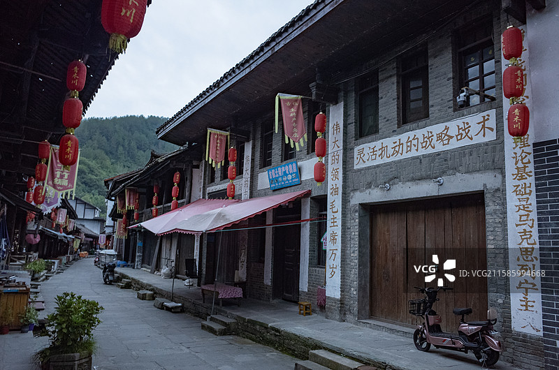 陕西省汉中宁强县青木川古镇图片素材