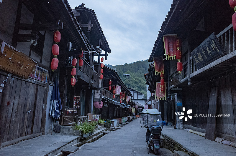 陕西省汉中宁强县青木川古镇图片素材