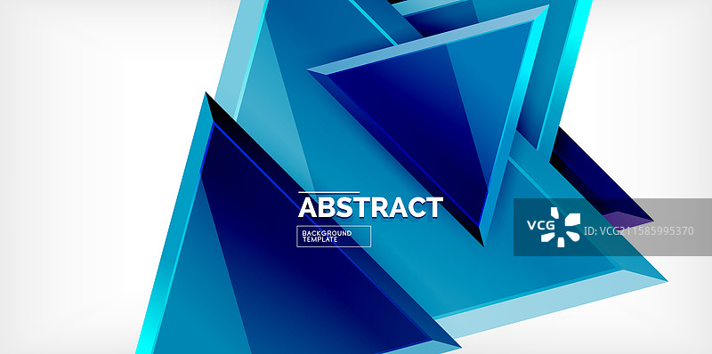 三角形玻璃形状几何抽象图形图片素材