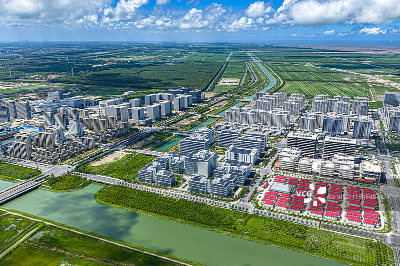 上海金港智荟园七期 5G和6G产业区 金桥临港综合区城市开发纪实 上海临港自贸区南汇新城航拍2025图片素材