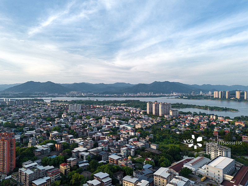 福建福州闽侯县上街镇城市与自然图片素材