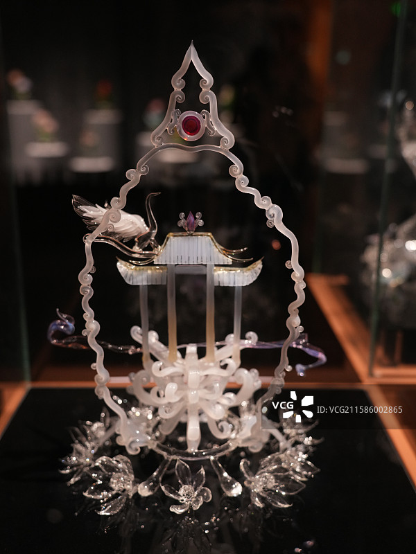 北京国家博物馆琉璃展琉璃花图片素材