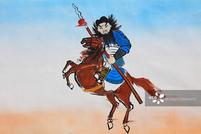 河北滦南程庄镇西胡家坡村民俗文化壁画图片素材