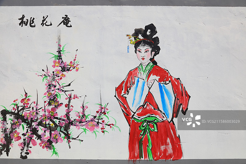 河北滦南程庄镇西胡家坡村民俗文化壁画图片素材