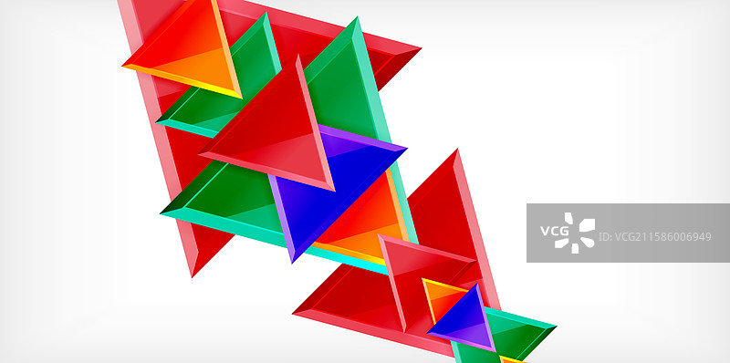 三角形玻璃形状几何抽象图形图片素材