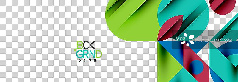 时尚的三角形、线条、圆形元素和圆圈图片素材