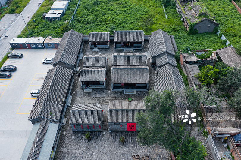 航拍河北涿州高家大院图片素材