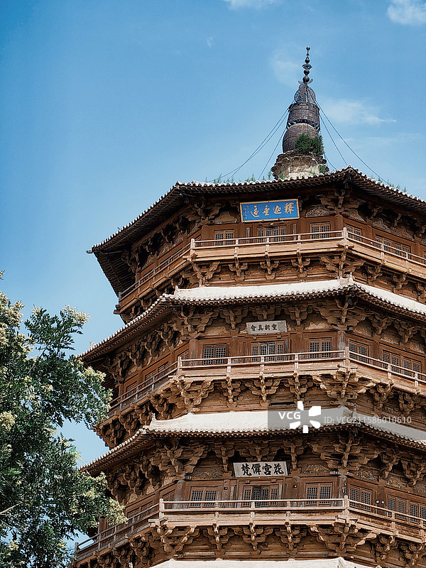 山西应县 应县木塔图片素材