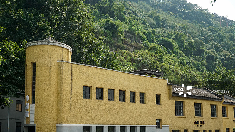 重庆网红小黄楼图片素材