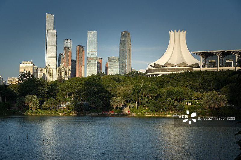 南宁东盟商务区 南宁民歌湖景区图片素材