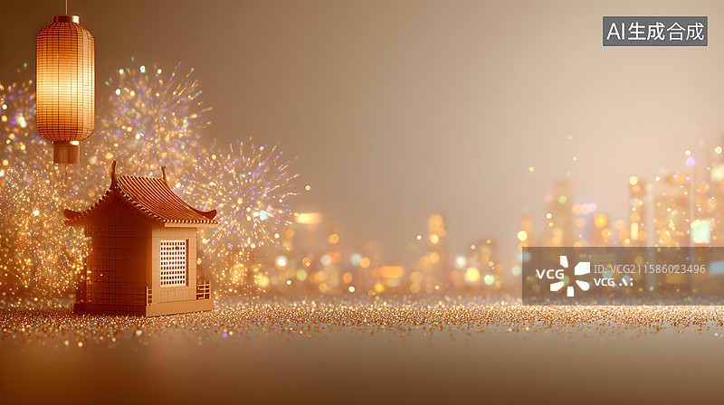 【AI数字艺术】梦幻金辉图片素材